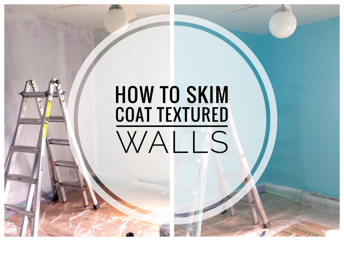 Skim Coating Textured Walls DIY Eclectic Spark