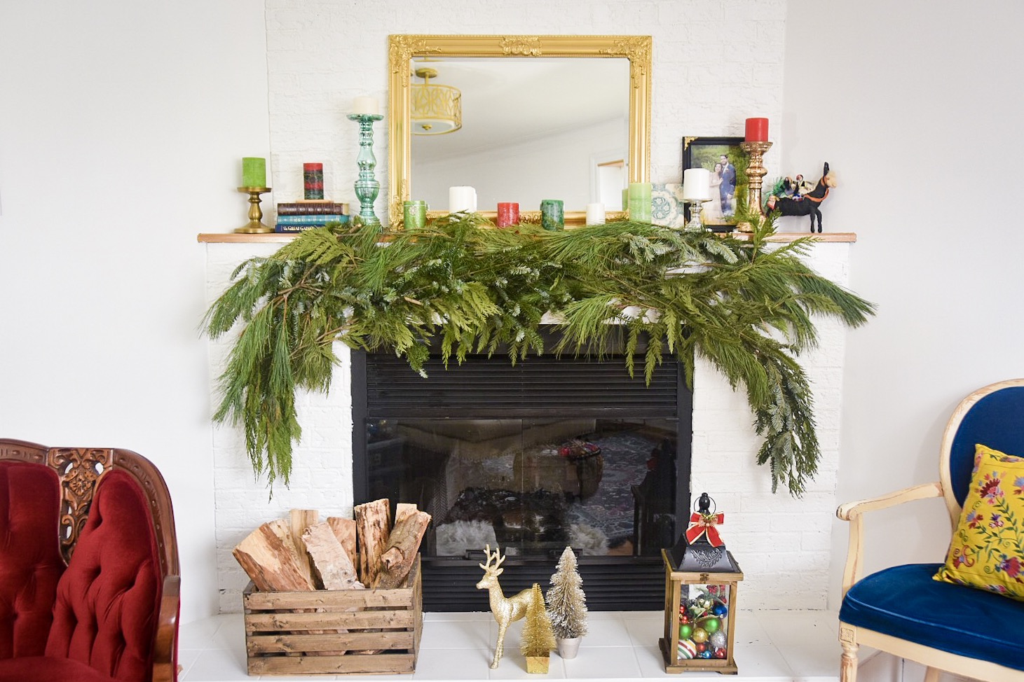 DIY Holiday Mantle Garland – Eclectic Spark