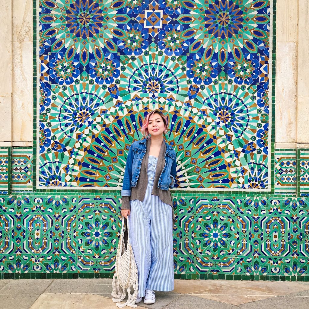 Mosque Hassan II mosaic tiles Morocco travel Montreal lifestyle fashion beauty blog 3
