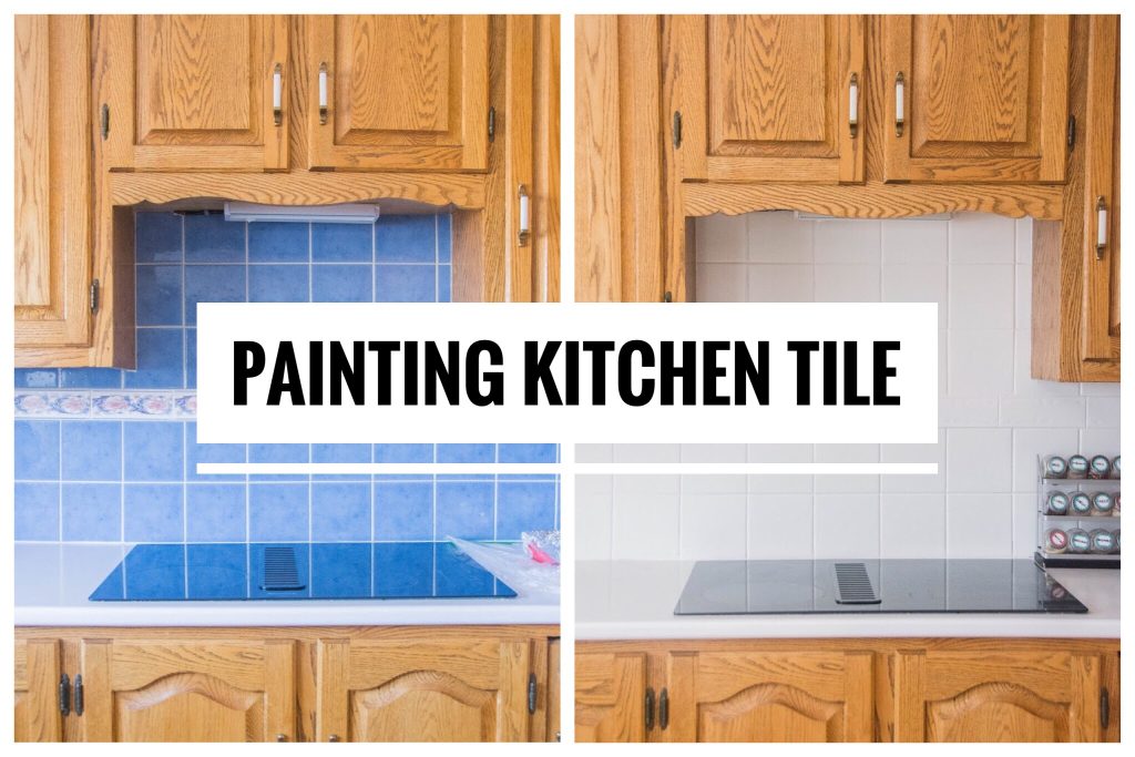 painting old kitchen wall tiles