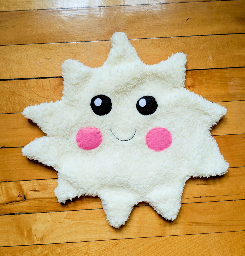 sew sun points DIY star sun cloud pillow cushion Montreal lifestyle fashion beauty blog