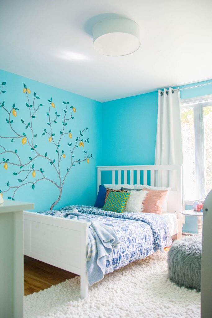 Teal and best sale grey baby room