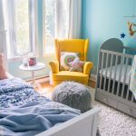 unisex gender neutral yellow grey blue baby nursery design decor Montreal lifestyle beauty fashion blog 3