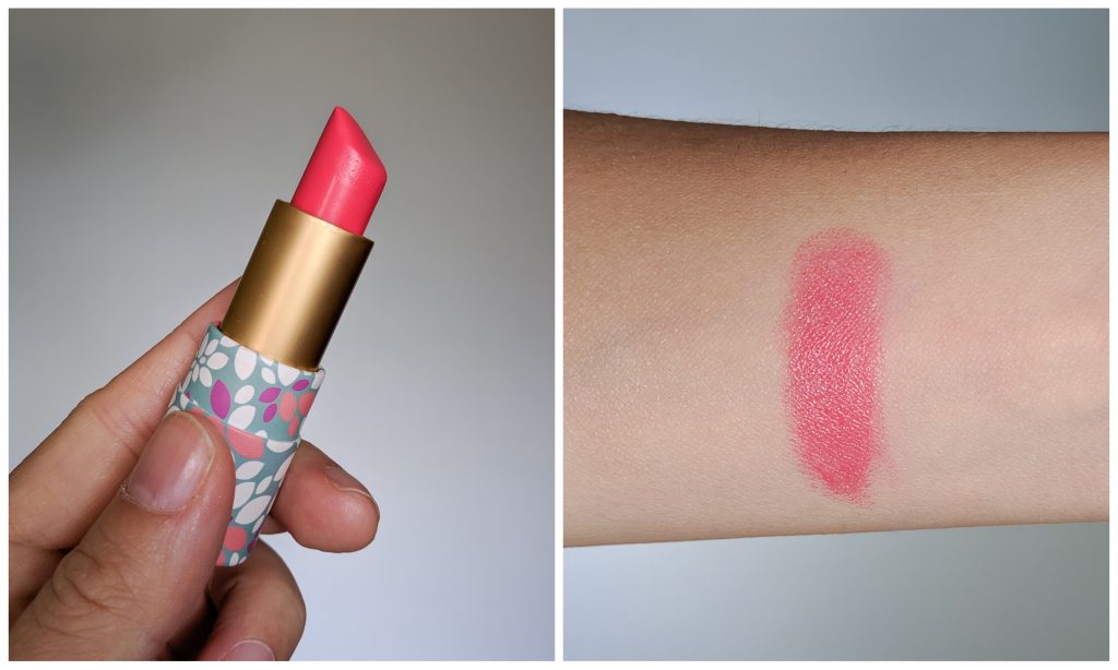 Tarte Amazonian butter lipstick watermelon swatch Montreal beauty blog