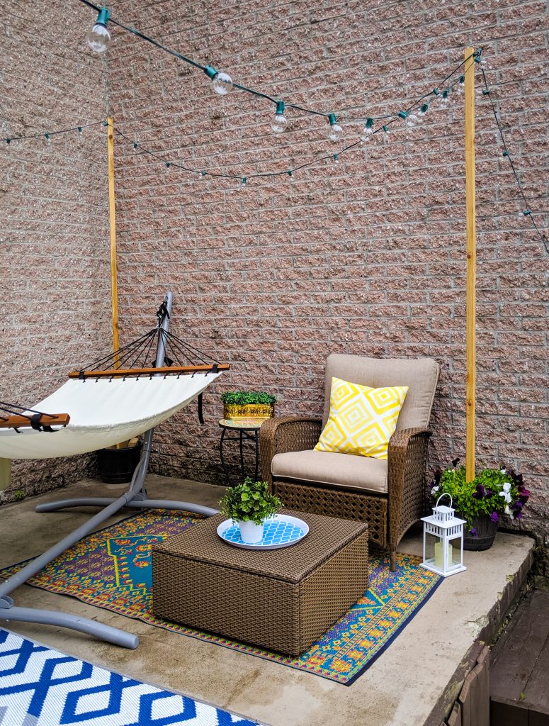 hammock lounging area patio deck design decor makeover remodel Montreal lifestyle beauty fashion blog