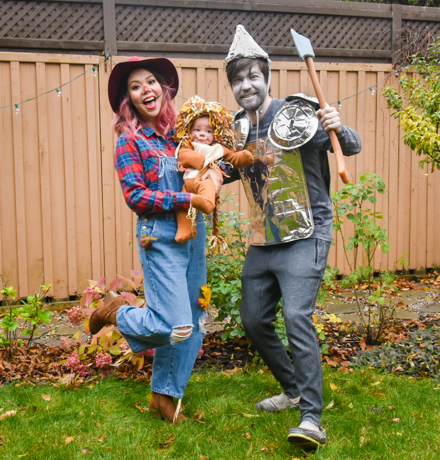 Wizard of Oz family Halloween costume tin man scarecrow lion Montreal fashion beauty lifestyle blog 4