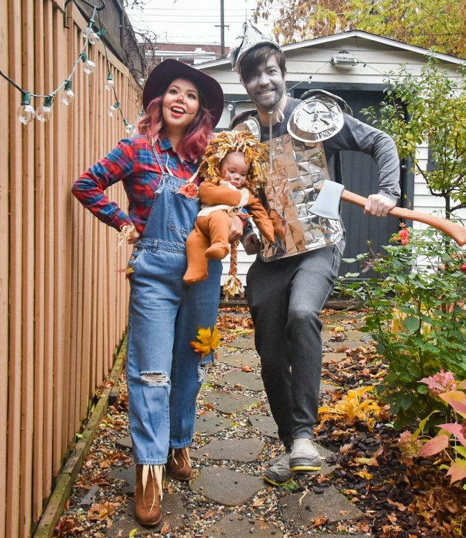 Wizard of Oz family Halloween costume tin man scarecrow lion Montreal fashion beauty lifestyle blog 5