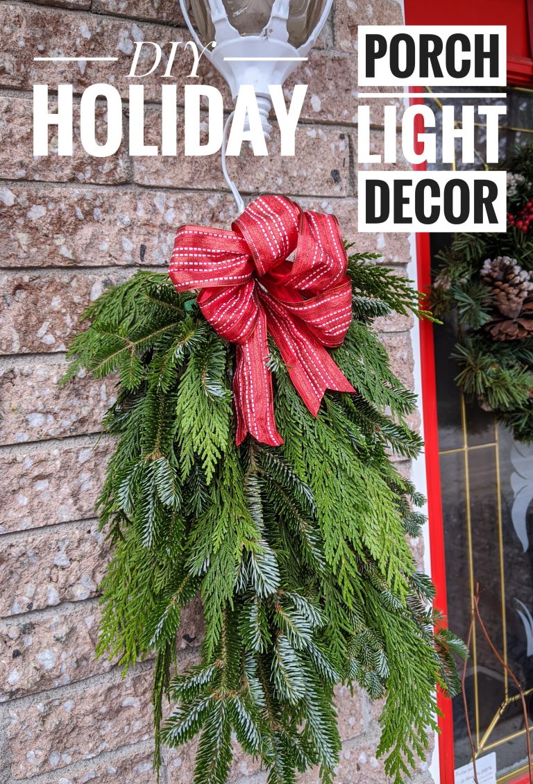 DIY Holiday Porch Light Decor Eclectic Spark