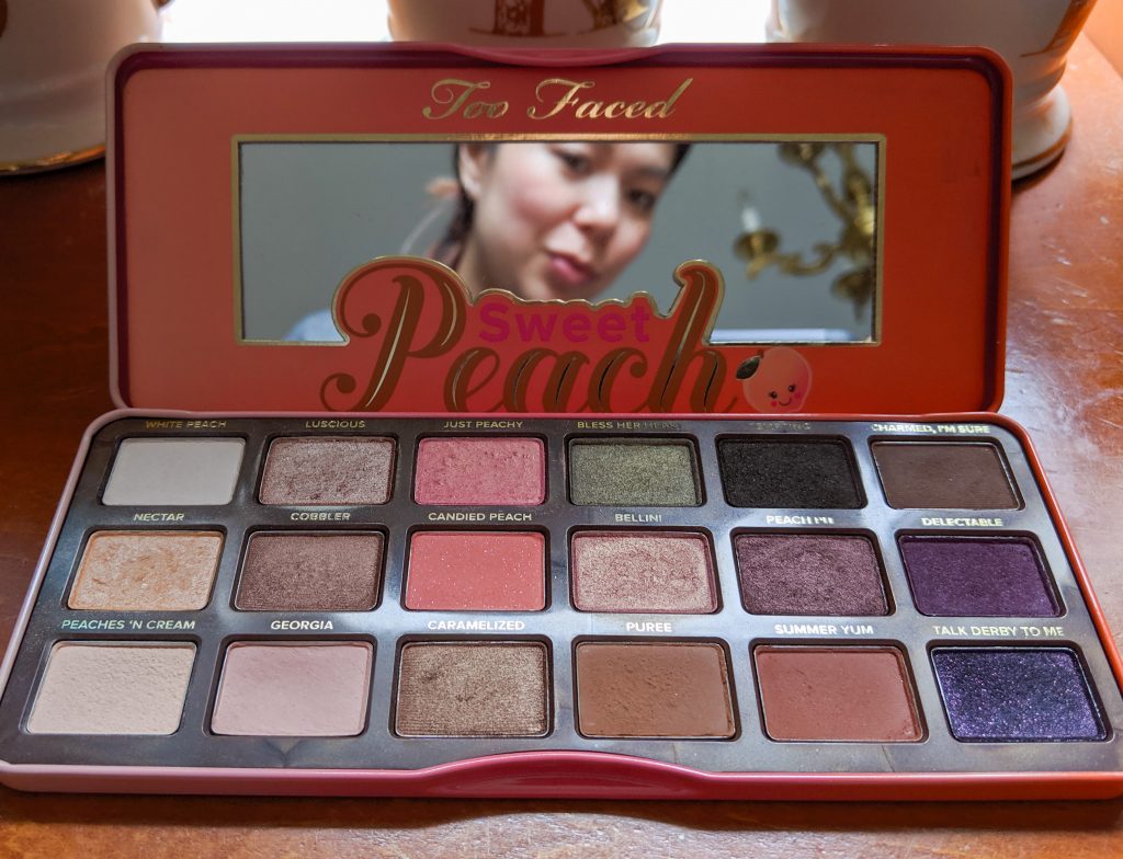 Too Faced Sweet Peach how to depot eye shadow palette Montreal beauty fashion lifestyle blog