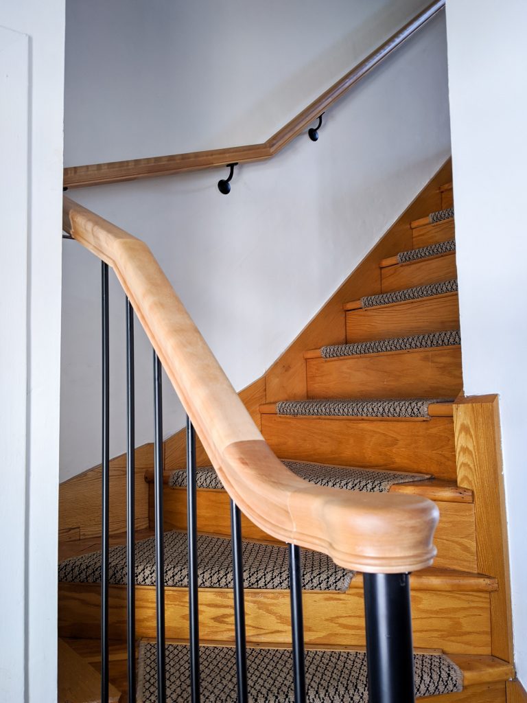 after wooden stair railing installation remodel renovation Montreal lifestyle fashion beauty blog