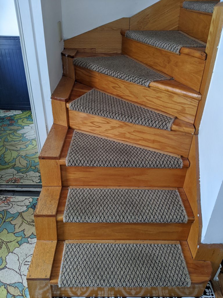 before stair railing installation remodel renovation Montreal lifestyle blog 2