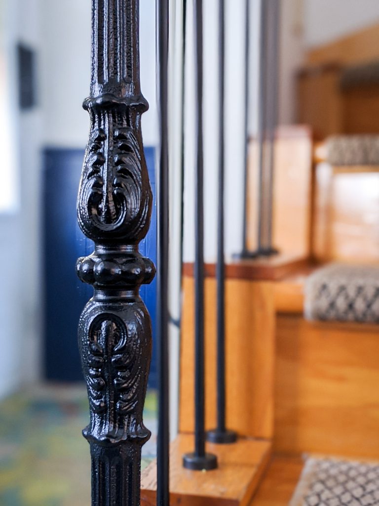 metal baluster after stair railing installation remodel renovation Montreal lifestyle fashion beauty blog