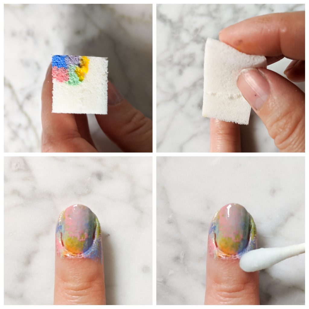 tie-dye nail art Easter spring manicure Montreal beauty fashion lifestyle blog 2