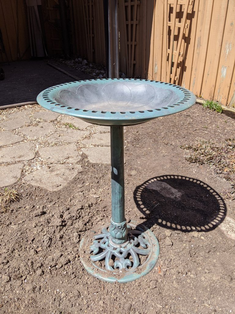 bird bath planter ideas Montreal lifestyle fashion beauty blog