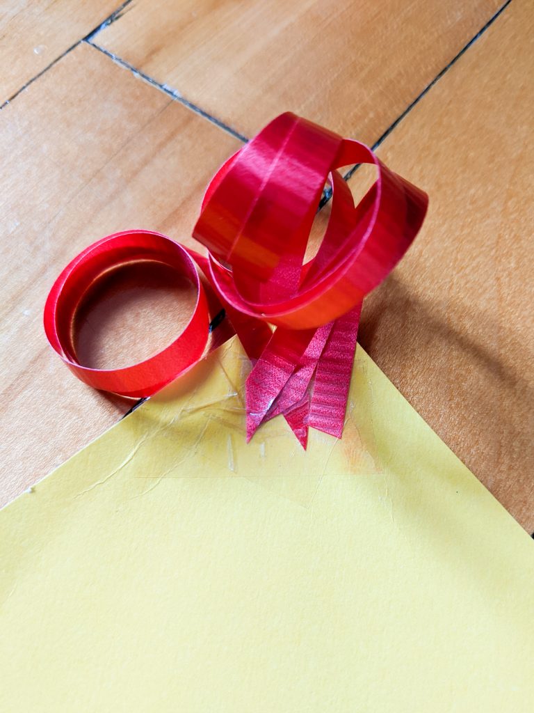 tape ribbon to inside of fan DIY birthday party hat Montreal lifestyle fashion beauty blog