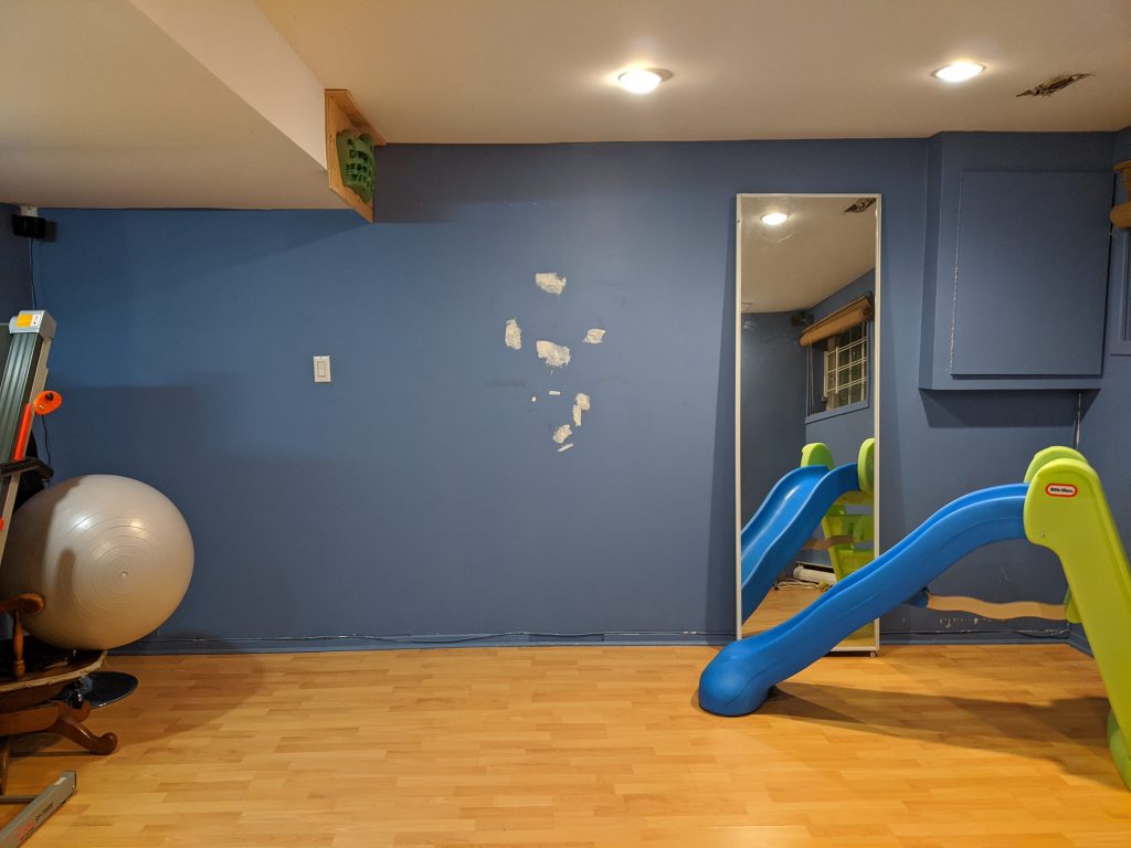 DIY multi-purpose basement gym remodel Montreal lifestyle fashion beauty blog 1