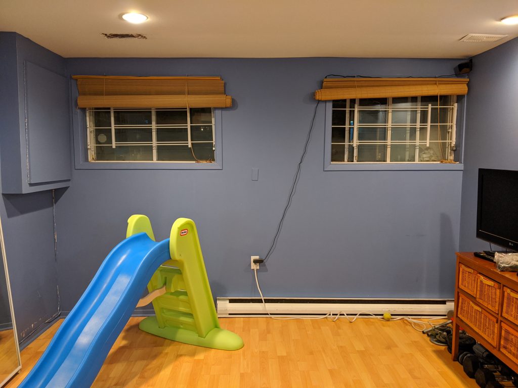 DIY multi-purpose basement gym remodel Montreal lifestyle fashion beauty blog 2