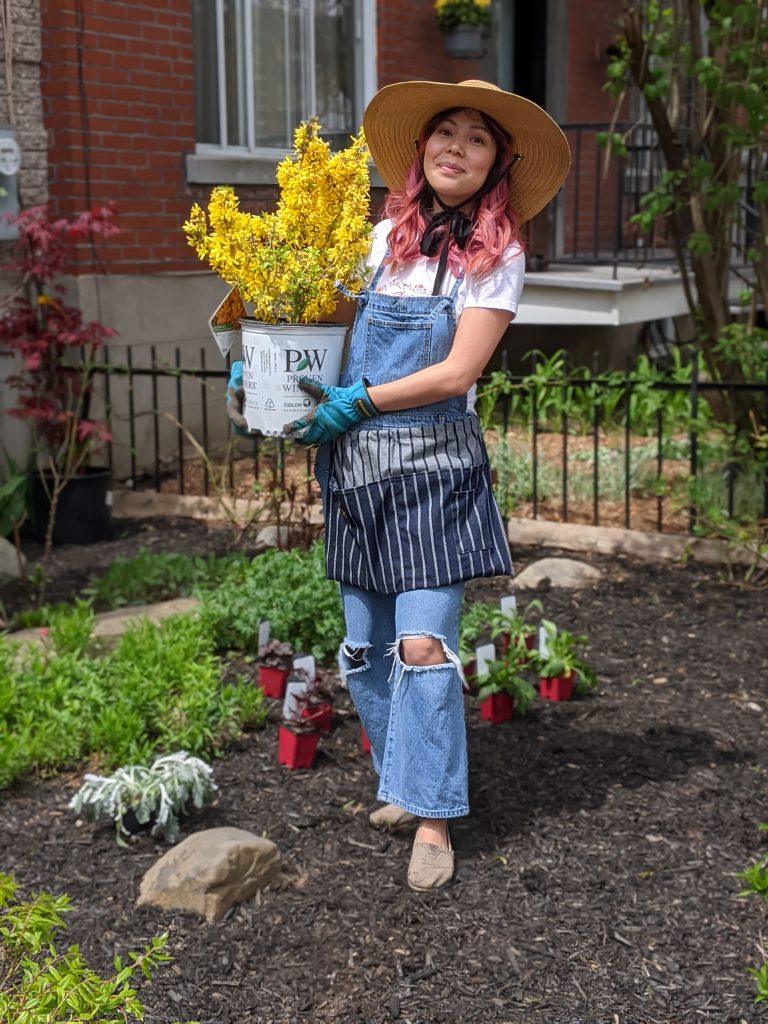 Showoff Starlet Forsythia DIY front yard garden landscaping Montreal lifestyle fashion beauty blog