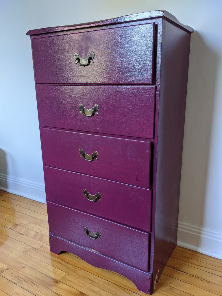 before DIY thrifted dresser remodel makeover Montreal lifestyle fashion beauty blog 3