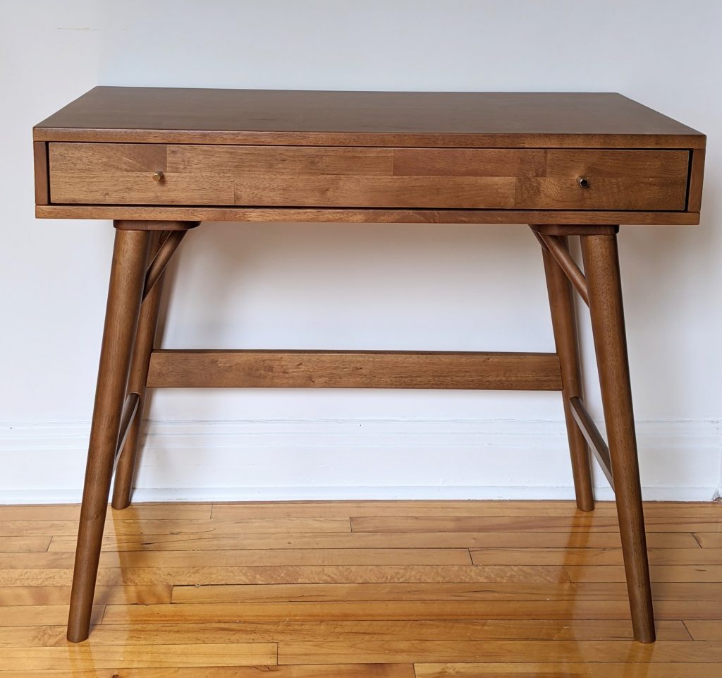 Lundquist Solid Wood Desk George Oliver Wayfair