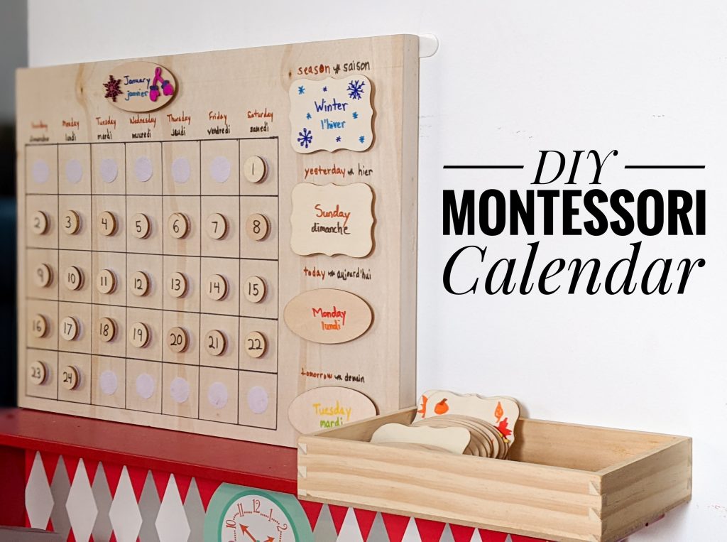 DIY Montessori calendar Montreal lifestyle fashion beauty blog 3