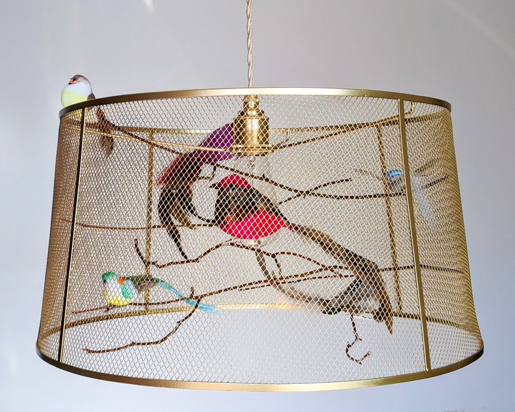 DIY birdcage pendant light Montreal lifestyle fashion beauty blog 6