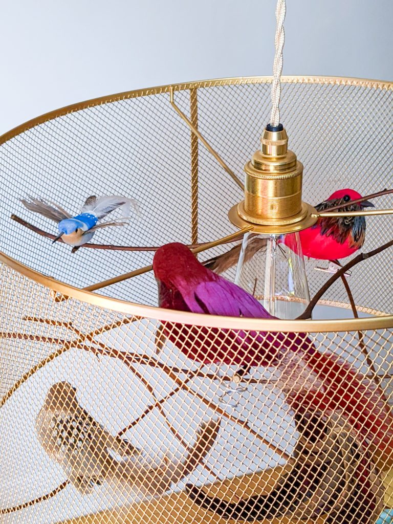 DIY birdcage pendant light Montreal lifestyle fashion beauty blog 4