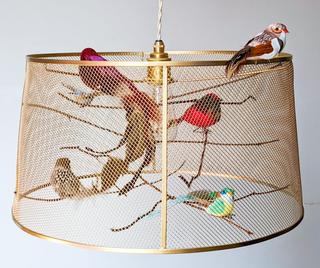 DIY birdcage pendant light Montreal lifestyle fashion beauty blog 1