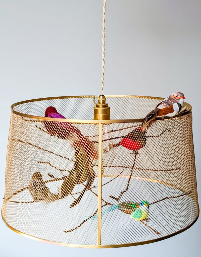 DIY birdcage pendant light Montreal lifestyle fashion beauty blog 2