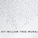 DIY willow tree mural Montreal lifestyle fashion beauty blog 1