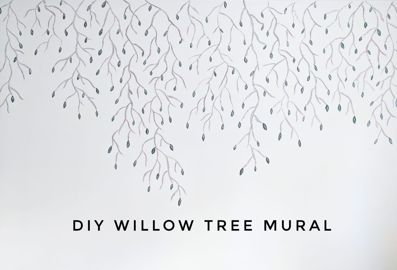 DIY Weeping Willow Mural Eclectic Spark