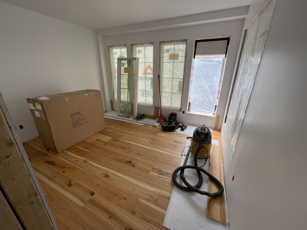 flooring installed in office sunroom house extension addition Montreal lifestyle fashion beauty blog 1