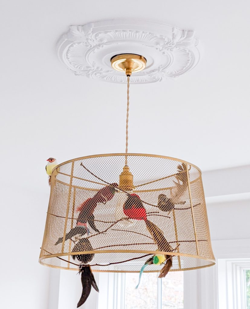 bird cage light fixture sunroom office Montreal lifestyle fashion beauty blogsunroom office Montreal lifestyle fashion beauty blog