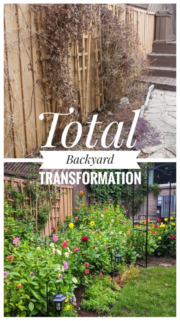 DIY backyard flower garden remodel Montreal lifestyle beauty fashion blog