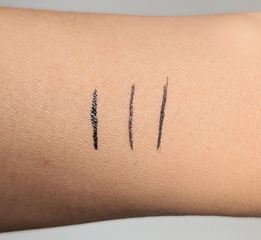 swatch Huda Beauty Life Liner Quick 'N Easy in Black Montreal beauty fashion lifestyle blog