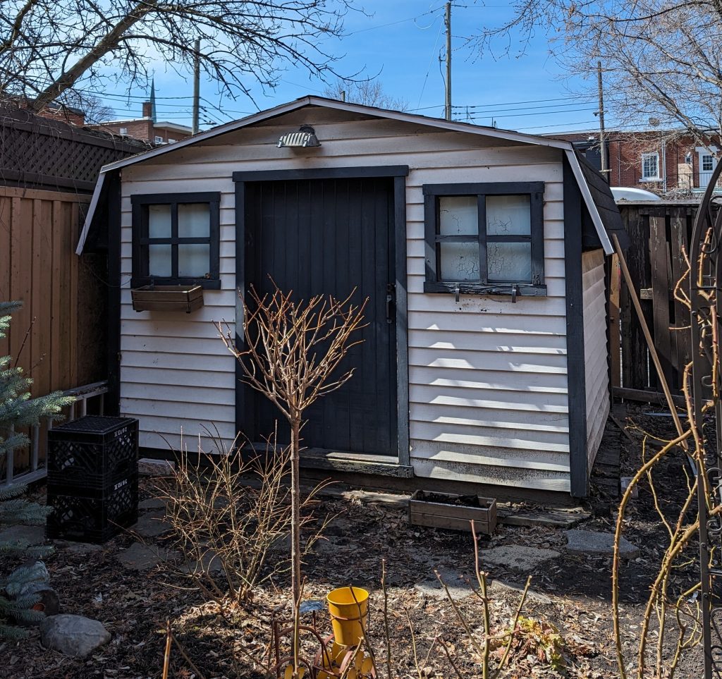 before DIY shed remodel 1